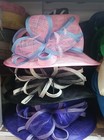 Bow Flower Sinamay Kentucky Derby Wedding Hat Church Wide Brim Dressy Bucket