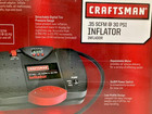 Craftsman Inflator 75114 Portable Air Pump 12v 30psi Red black