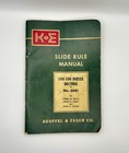 Vintage Keuffel   Esser Slide Rule 4081-3 With Leather Case And Manual