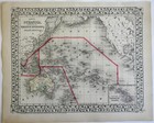 Oceania Australia Polynesia Hawaii New Zealand New Guinea 1872 Mitchell Map