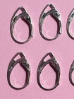 10 Pcs 5pairs Sterling Silver Leverback Earring Findings Components  925 Quality