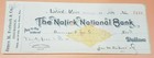 Lot Of 10 1899 The Natick Natioal Bank Checks With Rn-x7 Revenue Imprint