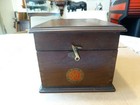 Vintage Burndept  the Ethophone Junior  Wooden Crystal Radio Case Box