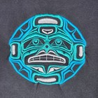 Native American Pacific Northwest Art T-shirt Turquoise Tribal Design Lg Rare