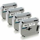 4pk Label Tape M-k231 Mk231 M231 Black On White 12mm 1 2  For Brother Pt-65