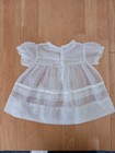 Vintage Toddler Sheer Dress Lace Overlay Ivory