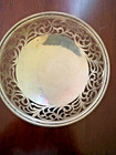 Vintage German 800 Silver  Alloy Candy Dish Filigree  From 1960s  Across 4 5  