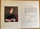 Croatian Opera Soprano Zinka Milanov Autograph Letter And Ticket On Her Farewell