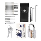 Locksmith Tool Set Tubular Lock Picking Training Metal Decoder Tool For Beginner