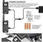 4 Pack Long Range Walkie Talkie 100 Mile Two Way Radio Charge Headset Waterproof