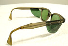 Vintage Bouton U-fit Green Lens Safety Glasses With Green Side Shields