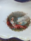 Vintage German Porcelain Vanity Perfume Fragonard Style Tray Angels