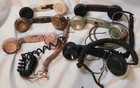 6 Stromberg Carlson  Bell System We Telephone Phone Receiver Handset Antique Vtg
