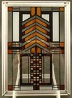     Frank Lloyd Wright Collection Autumn Sumac Stained Glass Suncatcher Panel