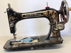 Antique Improved Seamstress Working And Sewing Treadle Sewing Machine