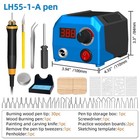 Us Stock Firelood Lh55-a Pen Wood Burning Kit wood Tool digitally Lh55-a Pen