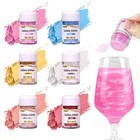 Edible Glitter For Drinks  6 Colors Edible Glitter Set  Luster Dust Multi-color