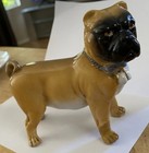 Antique 19th Century German Porcelain Pug Dog Figurine Stamped R Mark
