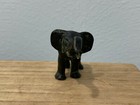 Vintage Antique Cast Metal Possibly Bronze Painted Elephant Figurine