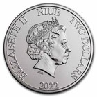 2022 Darth Vader 1 Oz  999 Silver Coin 2 Dollar Star Wars Jedi Sith Lord