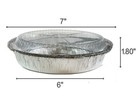200  Pack 7  Round Foil Pie Pans W  Lids  Bake  Serve   Go  Oven freezer Safe