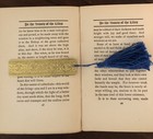 Metal Bookmark With Handmade Tassel Book Mark Books Brass Embossed Bookmark Read