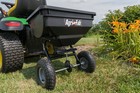 Tow Fertilizer Spreader Pull Behind Seeder Lawn Grass Seed Garden Yard Ice Melt