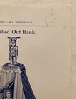 J   E Stevens Descriptive Flyer Mechanical Bank Called Out Antique