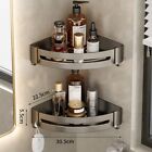 Corner Shower Caddy Shelf Bathroom Wall Mounted Storage Rack Holder With Hook