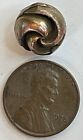 Antique Ornate Floral Bronze Metal Button Vintage Crafting Crafts
