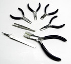 7 Pc Jewelry Making Kit Bead Working Wire Wrapping Crafts Pliers Tweezers Set