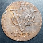 Netherlands East Indies Voc Zeeland Luctor Emergo Indonesia 1 One Duit 1727