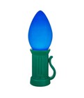 3 Ft  Battery Operated Led Jumbo Blue Bulb Holiday Yard Decoration Home Accents