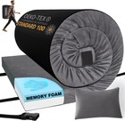 Sleeping Pad 3-inch Thick Memory Foam Camping Mattress portable Roll-up Mat F   