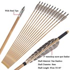 12x 33  Bamboo Arrows 5  Feather Handmade Archery Longbow Recurve Bow Hunting