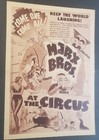 At The Circus  1939  Marx Brothers Original Movie Herald Hirschfeld - Jumbo Size