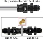 6an Male Flare To 5 16  Fuel Hardline Tube Fitting Adapter Connector Aluminum Al
