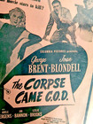 The Corpse Came Cod 1947 Original Pink Movie Herald Brent Blondell Insert