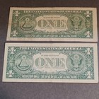  2  1957  1 Silver Certificates Blue Seal Star Notes
