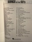1960   s Songbook Songs Of The 60s Decade Series Song Book Piano Guitar Vocal New