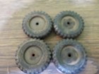 Vintage Tonka Ford Truck Set Of 4 Solid Rubber Tires For Parts