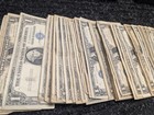 Lot Of 5 1935-1957  1 Silver Certificates Rare Blue Seal One Dollar Bill Notes