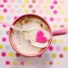 Hissf Dessert Spoons pink Heart Shaped Spoons 6 7 4pc-6 7in-pink  Pink
