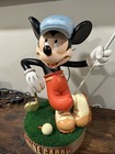 Disney Big Fig Mickey Mouse Canine Caddy Golfer Statue