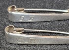 Set Of 2 Vintage Napier Sterling Silver Diaper Safety Pins W monogram