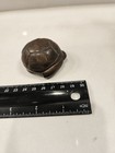 Carved Turtle Figurine Sculpture Dark Brown Faux Stone