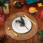 15  Round Woven Placemats Set Of 10  Rattan Wicker Placemats