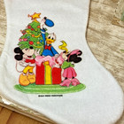 Vintage Disney Stocking Mickey Minnie Donald Walt Disney Productions