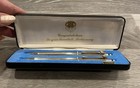 Vintage Anson 14k Gold Filled Pen   Pencil Set Engraved    20 Years Service    W box