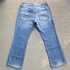 Express Men   s Blue Bootcut Slim Fit Light Wash Cotton Denim 5-pocket Jeans